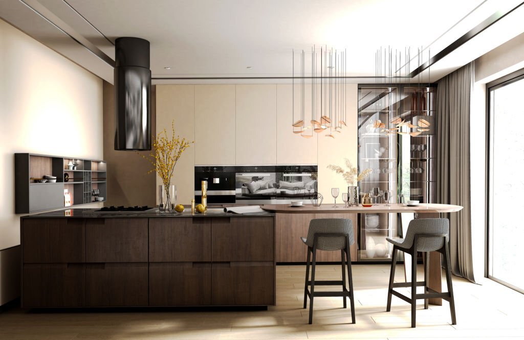 U shape Modular Kitchen