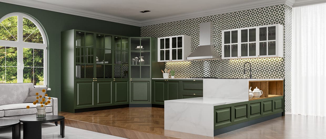 10 Stylish U-Shaped Modular Kitchen Designs and Color Combinations